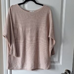 Basque Women's Light Pink Crew Neck Dolman Sweater
